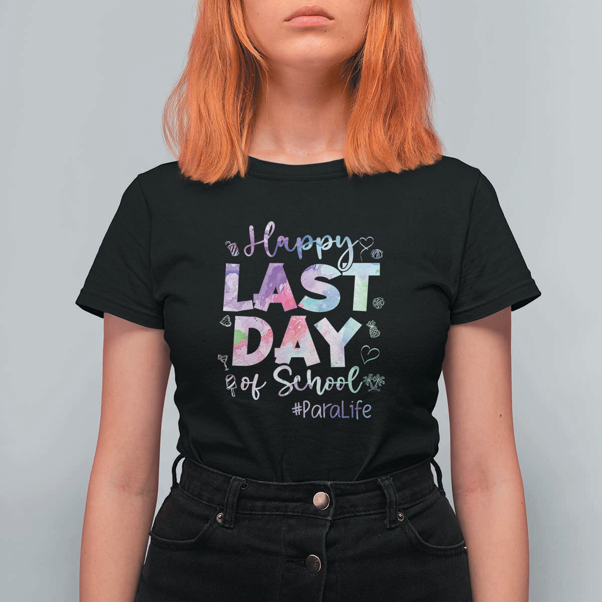 Last Day of School T Shirt For Women Para Life Summer Vacation Beach