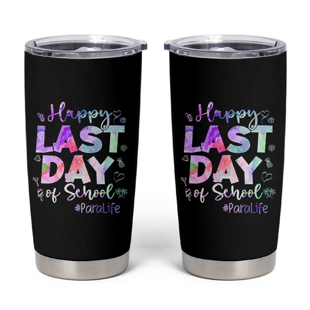 Para Life Beach Mode Tumbler Cup Funny Last Day of School Summer Vacation Gift