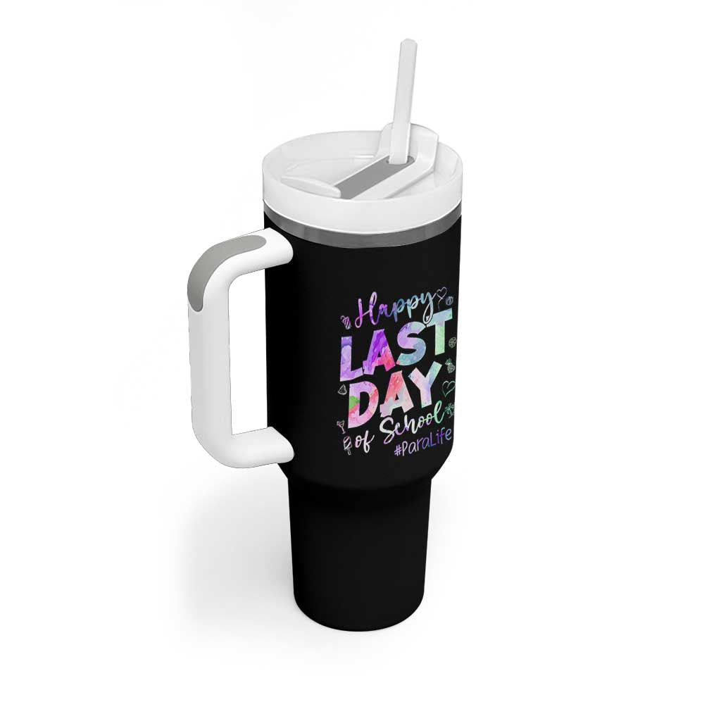 Para Life Beach Mode Tumbler With Handle Funny Last Day of School Summer Vacation Gift