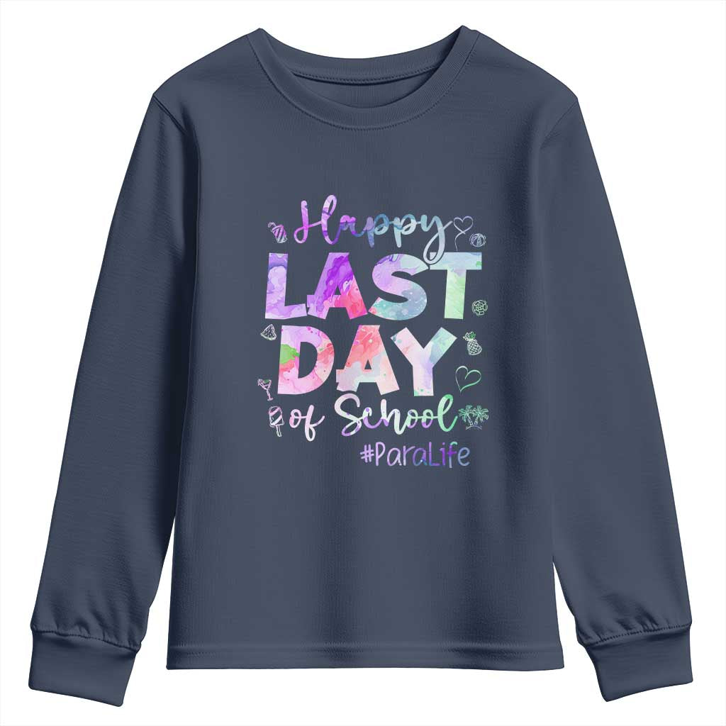 Para Life Beach Mode Youth Sweatshirt Funny Last Day of School Summer Vacation Gift