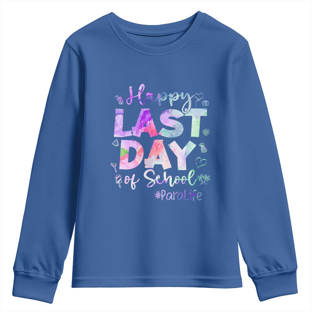 Para Life Beach Mode Youth Sweatshirt Funny Last Day of School Summer Vacation Gift