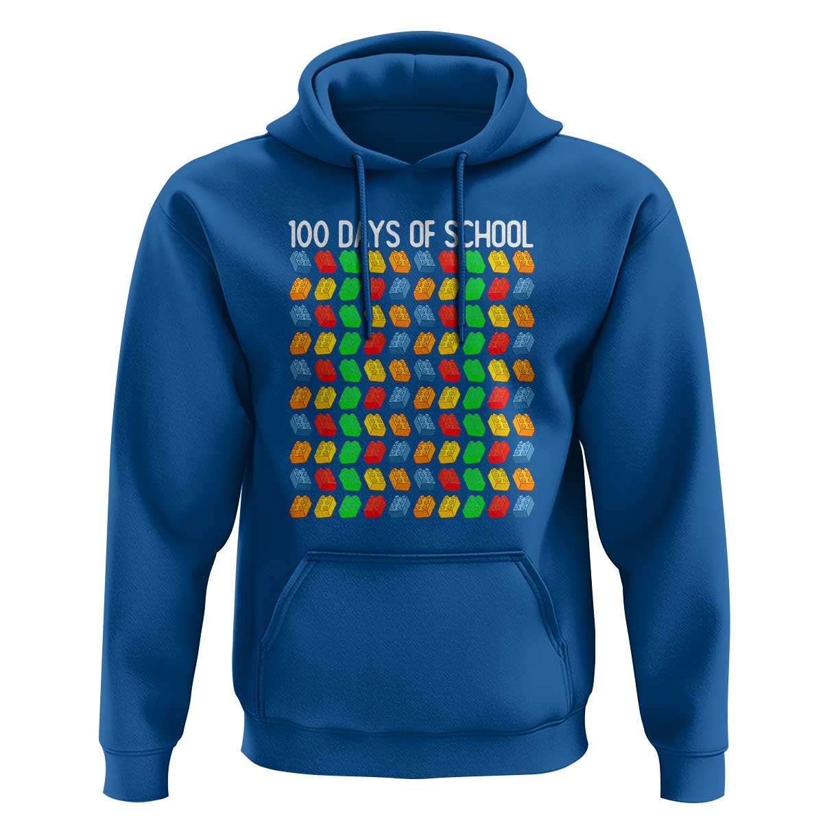 Funny 100 Days of School Hoodie Master Builder Building Blocks - Wonder Print Shop