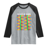 Master Builder 100 Days of School Raglan Shirt Funny Toy Building Blocks Gift