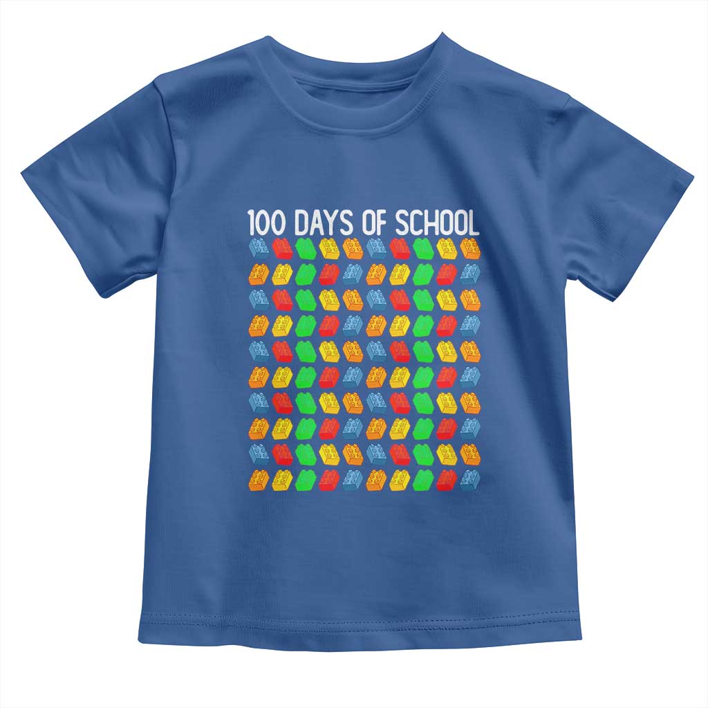 Master Builder 100 Days of School Toddler T Shirt Funny Toy Building Blocks Gift