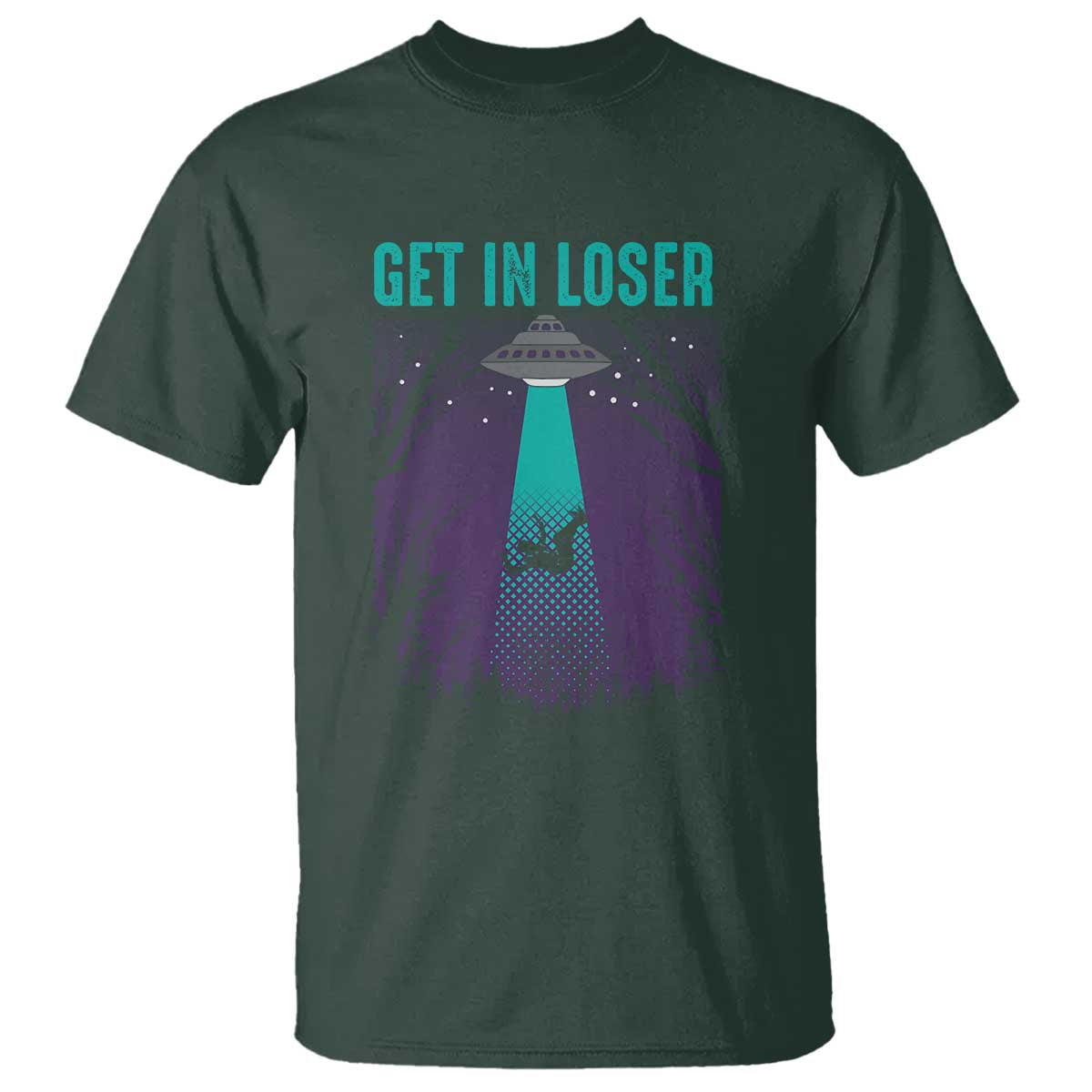 Get In Loser T Shirt Cute Alien UFO Believers - Wonder Print Shop