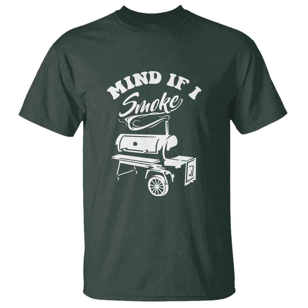 Mind if I Smoke - Funny BBQ Smoker & Grilling T Shirt - Wonder Print Shop