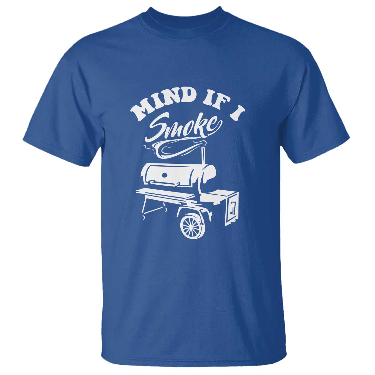 Mind if I Smoke - Funny BBQ Smoker & Grilling T Shirt - Wonder Print Shop