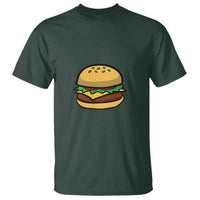 Hamburger Cheese BBQ T Shirt Cheeseburger Emoticon - Wonder Print Shop