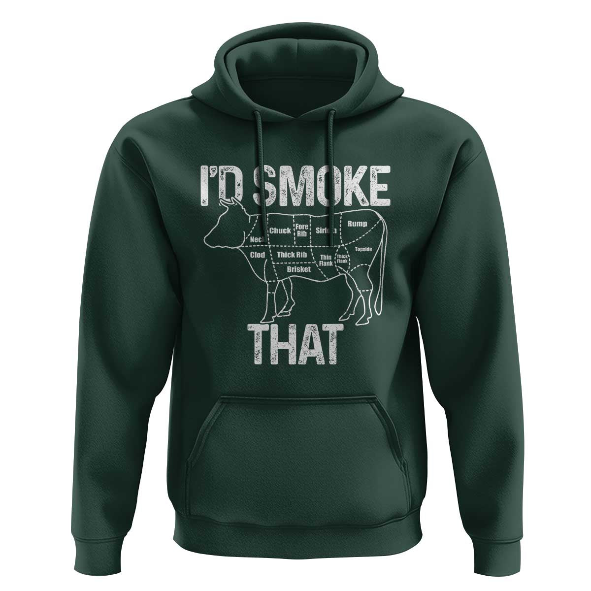 Chef Butcher Smoke Funny Hoodie BBQ Grilling Gift, Comfortable Cotton Tee, Humor Design - Wonder Print Shop