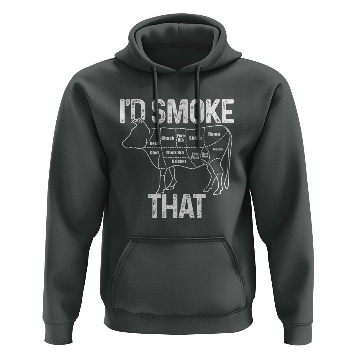 Chef Butcher Smoke Funny Hoodie BBQ Grilling Gift, Comfortable Cotton Tee, Humor Design - Wonder Print Shop