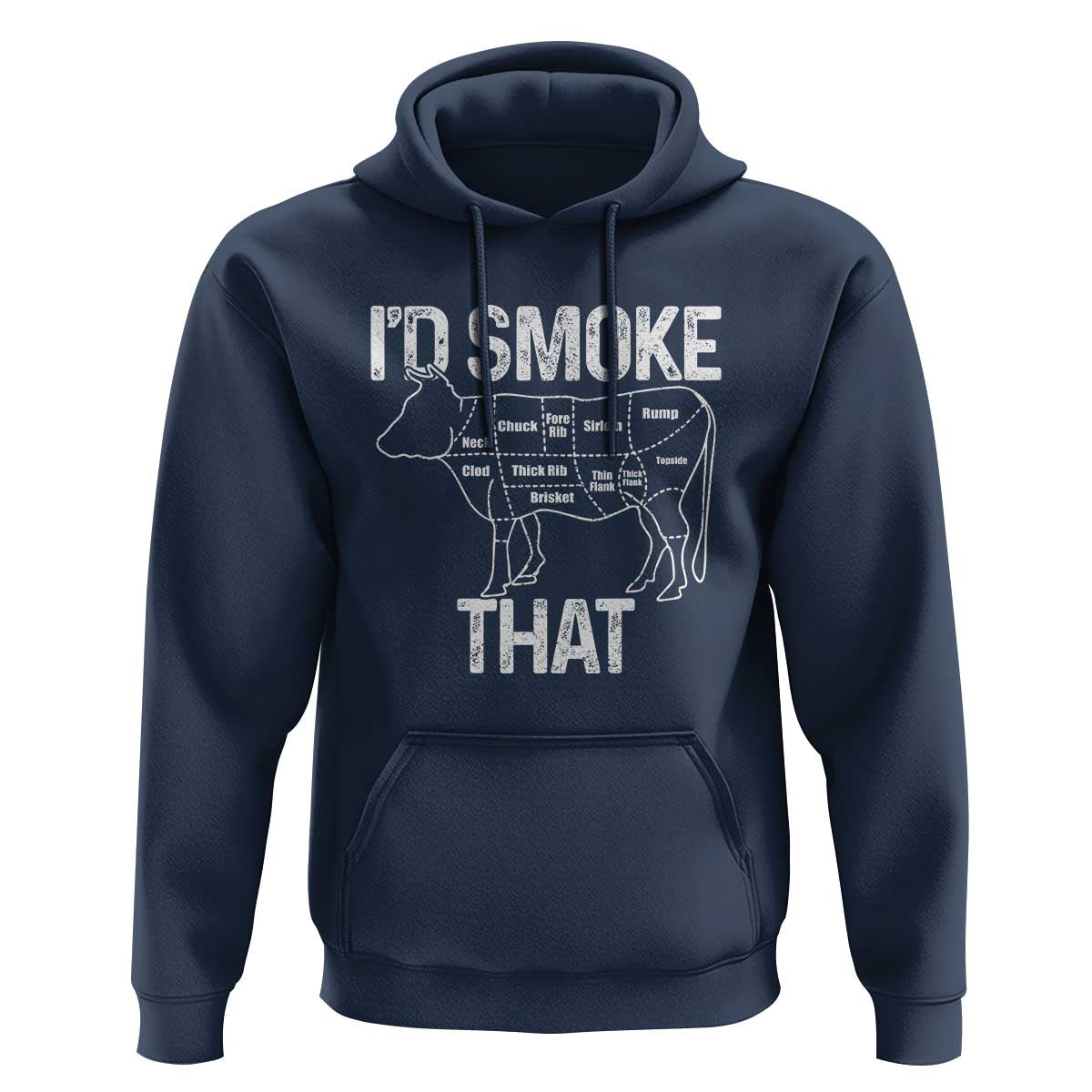 Chef Butcher Smoke Funny Hoodie BBQ Grilling Gift, Comfortable Cotton Tee, Humor Design - Wonder Print Shop