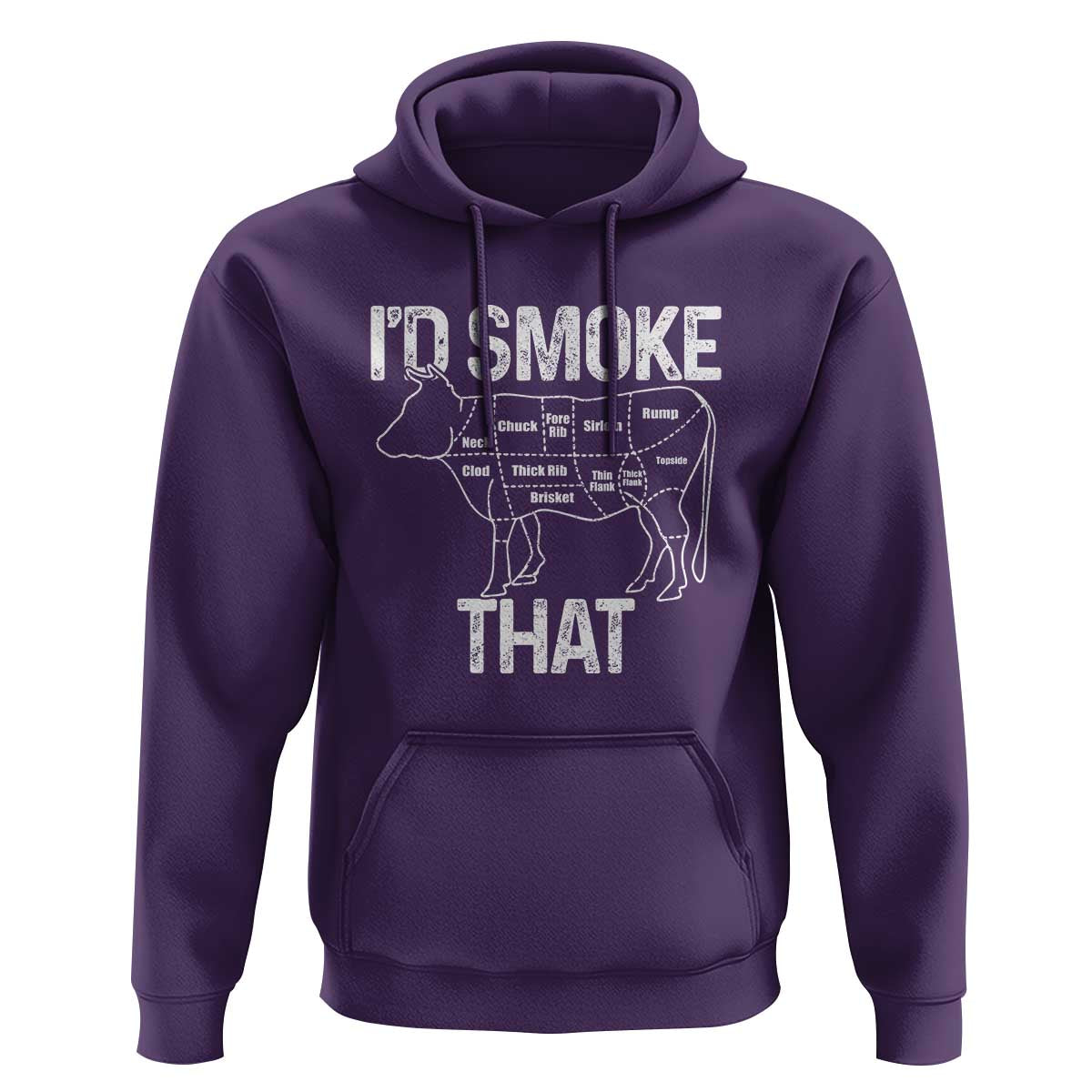 Chef Butcher Smoke Funny Hoodie BBQ Grilling Gift, Comfortable Cotton Tee, Humor Design - Wonder Print Shop