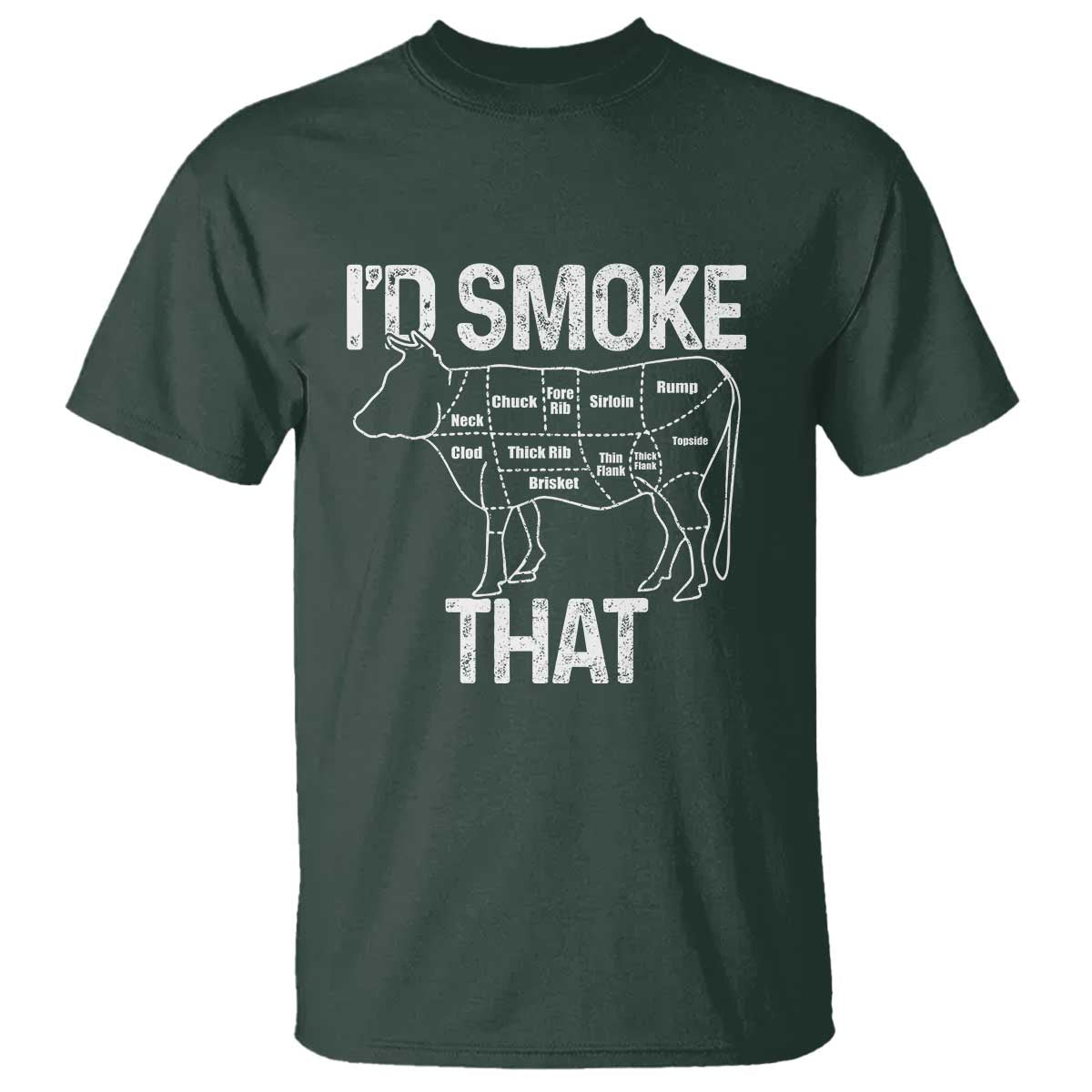 Chef Butcher Smoke Funny T Shirt BBQ Grilling Gift, Comfortable Cotton Tee, Humor Design - Wonder Print Shop