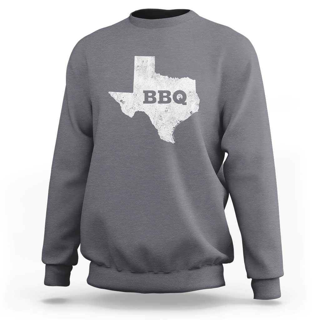 Vintage Retro Texas BBQ Sweatshirt State Pride Barbecue Graphic, Soft Cotton Tee, Classic Design - Wonder Print Shop