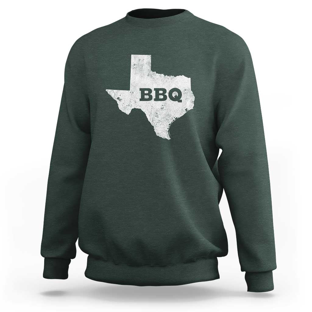 Vintage Retro Texas BBQ Sweatshirt State Pride Barbecue Graphic, Soft Cotton Tee, Classic Design - Wonder Print Shop