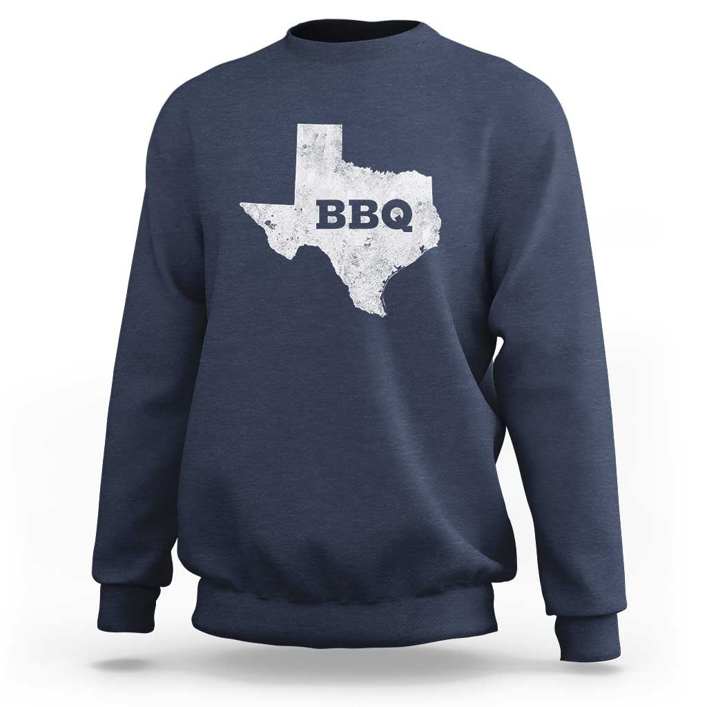 Vintage Retro Texas BBQ Sweatshirt State Pride Barbecue Graphic, Soft Cotton Tee, Classic Design - Wonder Print Shop