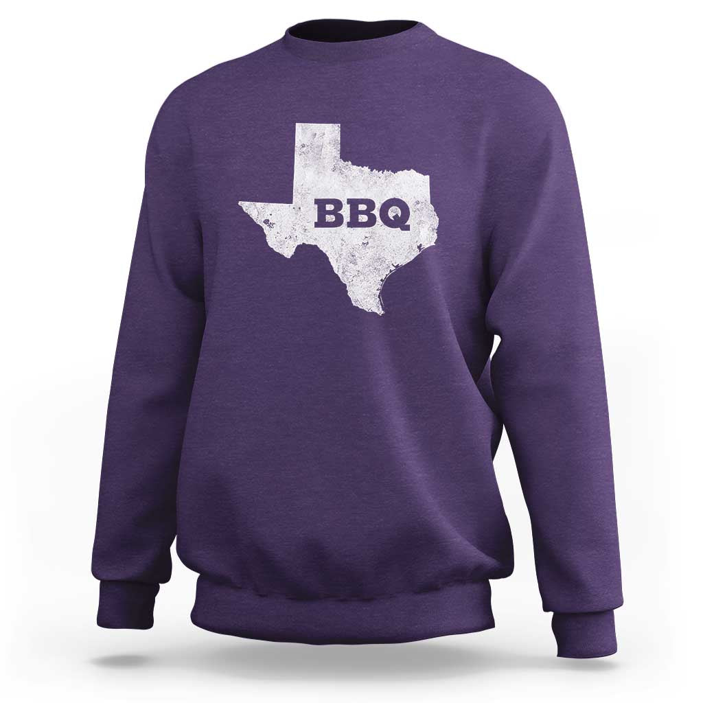 Vintage Retro Texas BBQ Sweatshirt State Pride Barbecue Graphic, Soft Cotton Tee, Classic Design - Wonder Print Shop