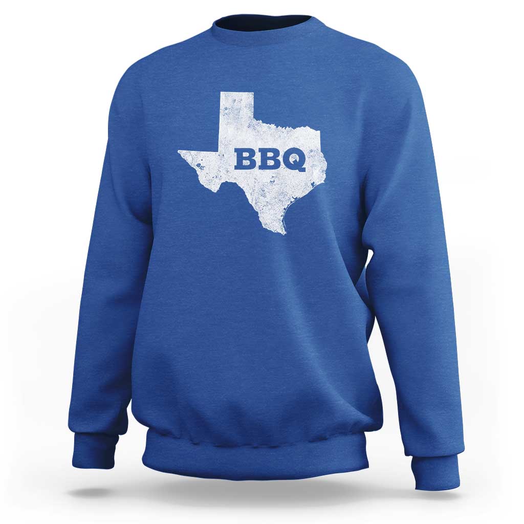 Vintage Retro Texas BBQ Sweatshirt State Pride Barbecue Graphic, Soft Cotton Tee, Classic Design - Wonder Print Shop