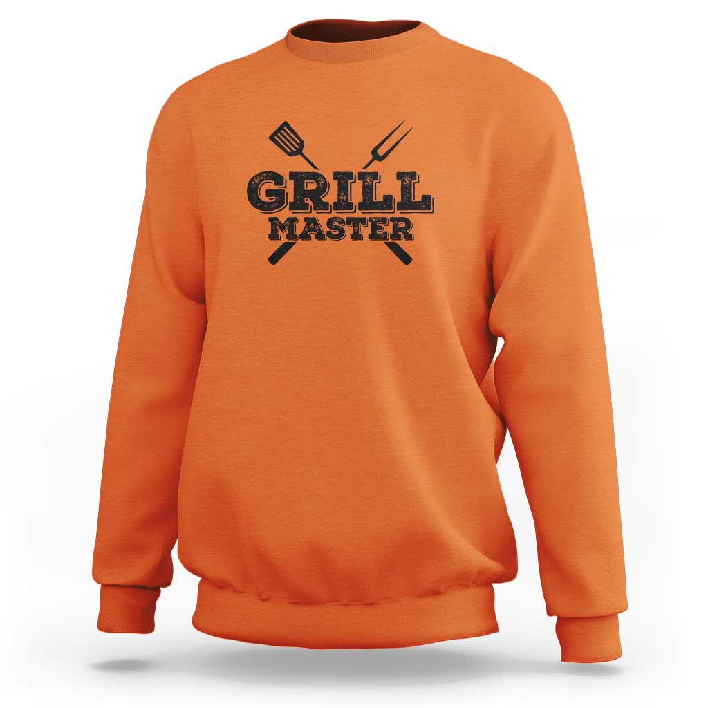 Grill Master BBQ Smoker Sweatshirt Barbecue Grilling Tee, Perfect for BBQ Enthusiasts, Comfortable Cotton - Wonder Print Shop