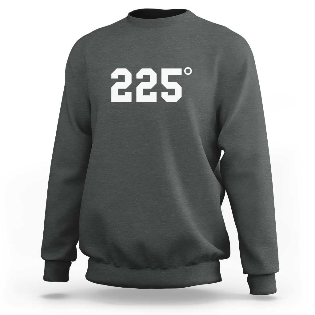 225 Degrees BBQ Sweatshirt Grilling and Smoking Meat Tee, Barbecue Enthusiast Gift - Wonder Print Shop