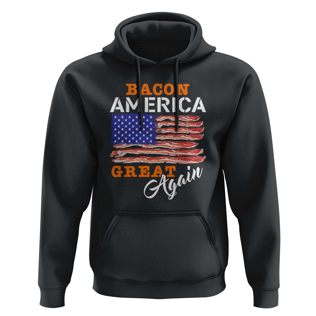 2024 BBQ Hoodie Bacon America Great AgainFunny Barbecue - Wonder Print Shop