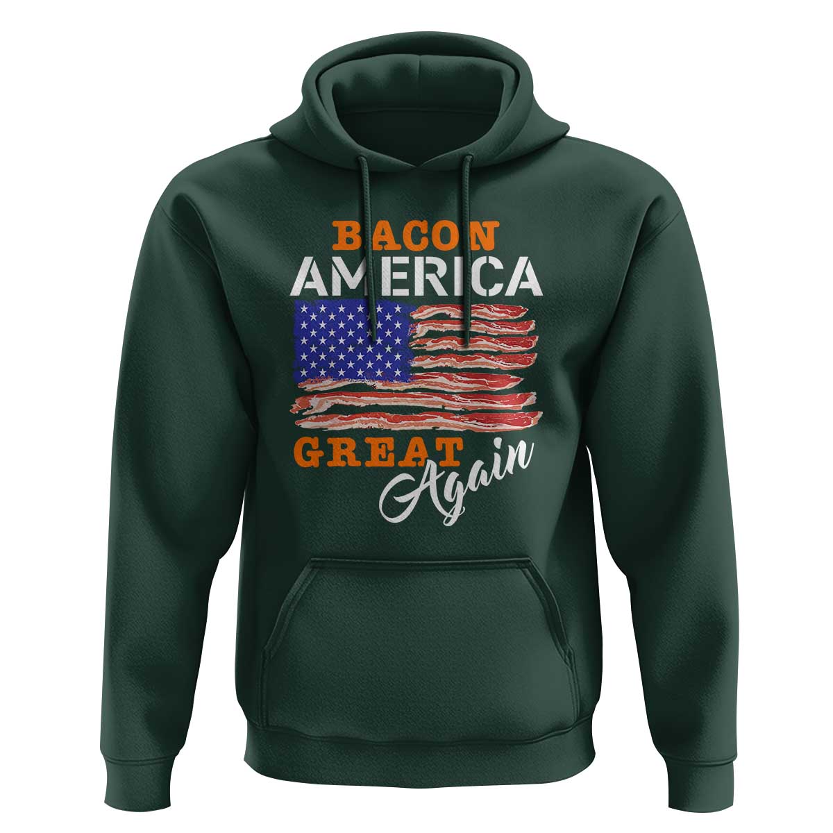2024 BBQ Hoodie Bacon America Great AgainFunny Barbecue - Wonder Print Shop