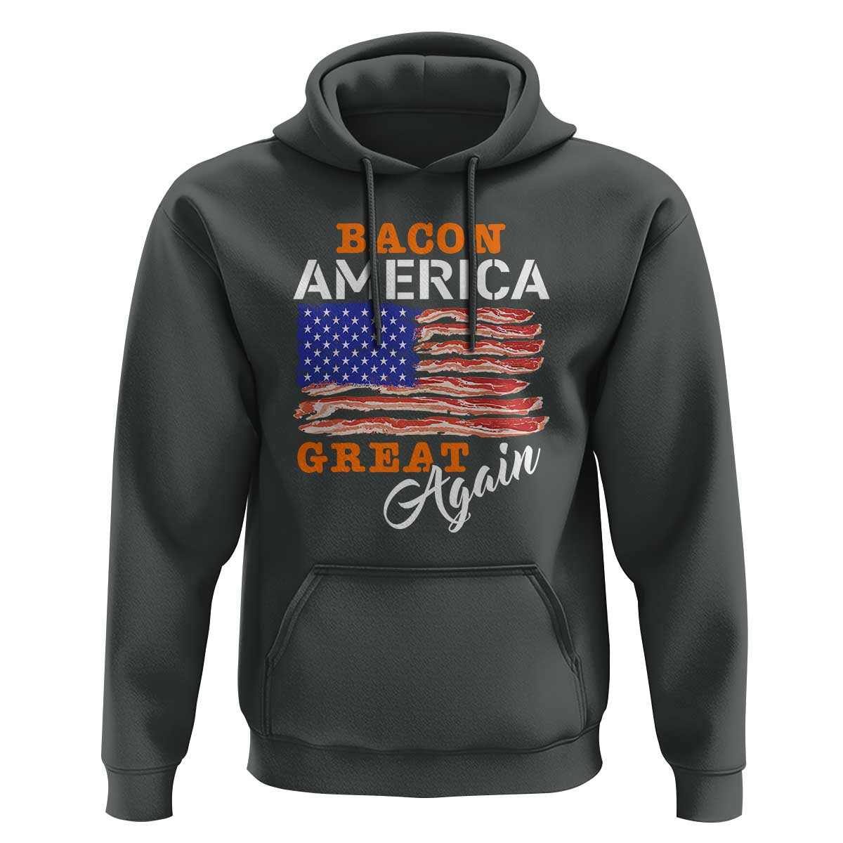 2024 BBQ Hoodie Bacon America Great AgainFunny Barbecue - Wonder Print Shop