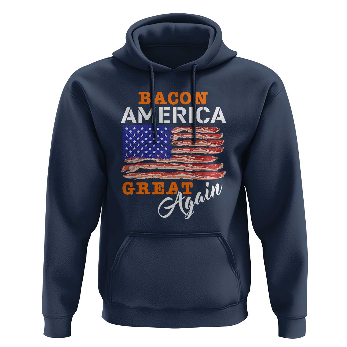 2024 BBQ Hoodie Bacon America Great AgainFunny Barbecue - Wonder Print Shop