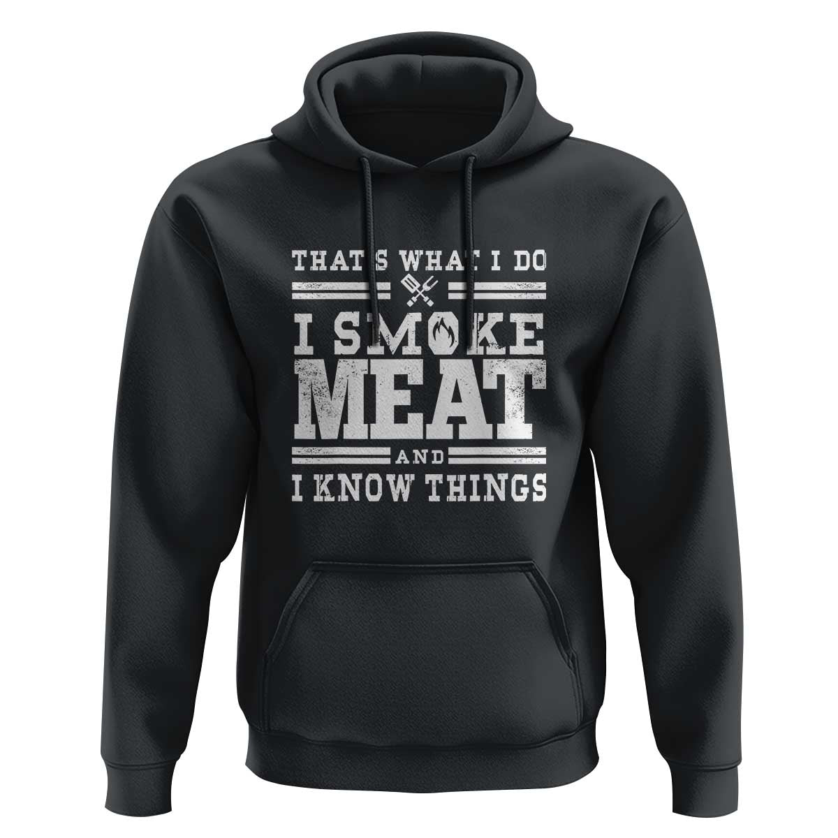 Funny Pitmaster BBQ Hoodie I Smoke Meat Smoker Grill Gift - Wonder Print Shop