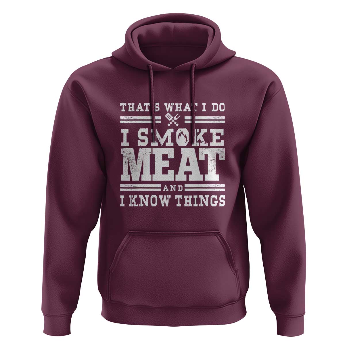 Funny Pitmaster BBQ Hoodie I Smoke Meat Smoker Grill Gift - Wonder Print Shop