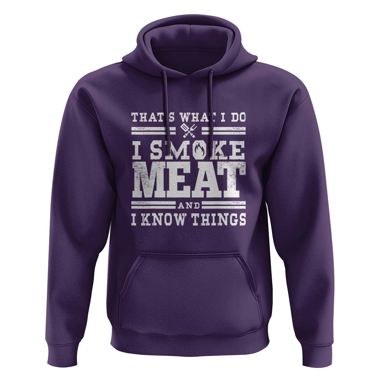Funny Pitmaster BBQ Hoodie I Smoke Meat Smoker Grill Gift - Wonder Print Shop