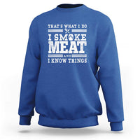 Funny Pitmaster BBQ Sweatshirt I Smoke Meat Smoker Grill Gift - Wonder Print Shop