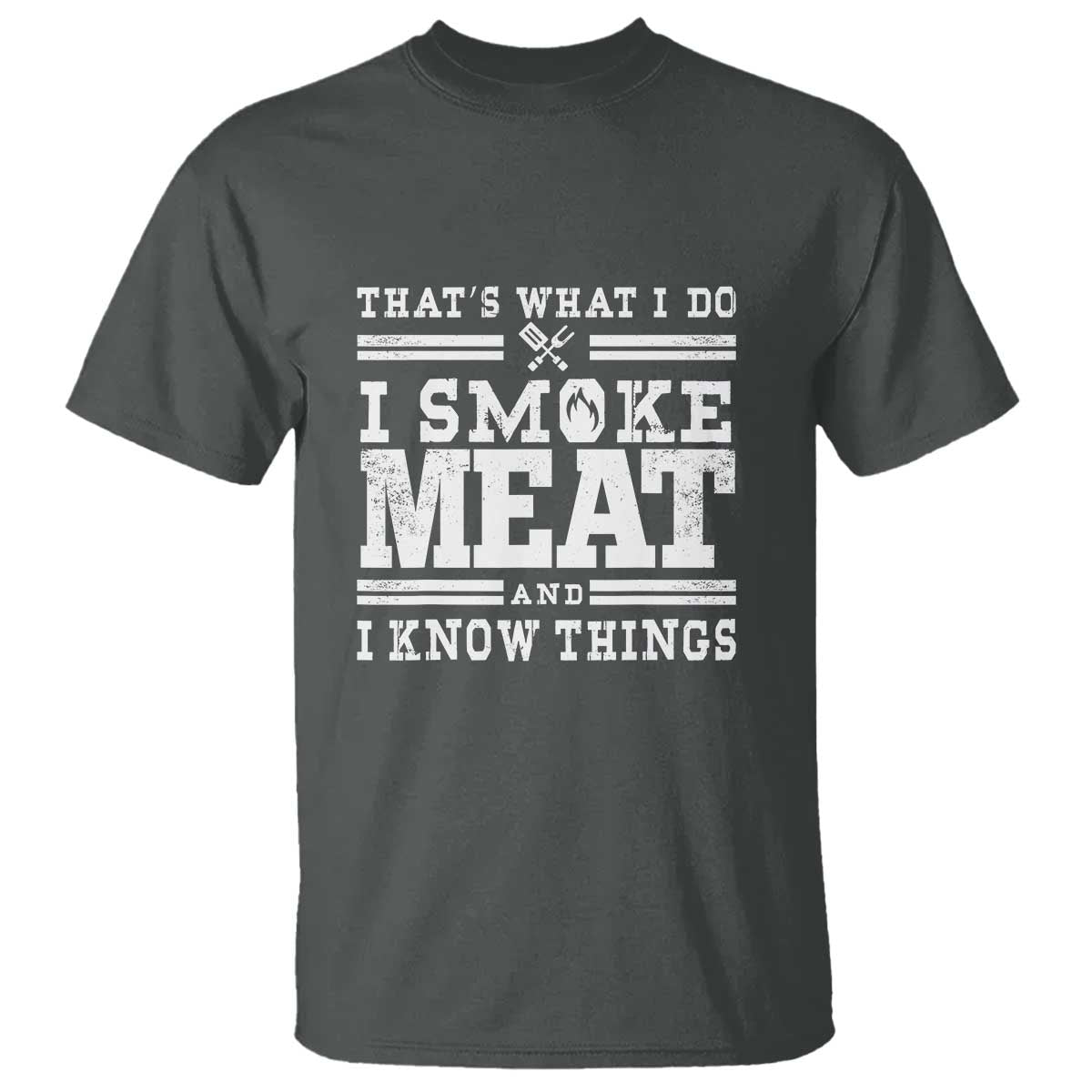 Funny Pitmaster BBQ T Shirt I Smoke Meat Smoker Grill Gift - Wonder Print Shop