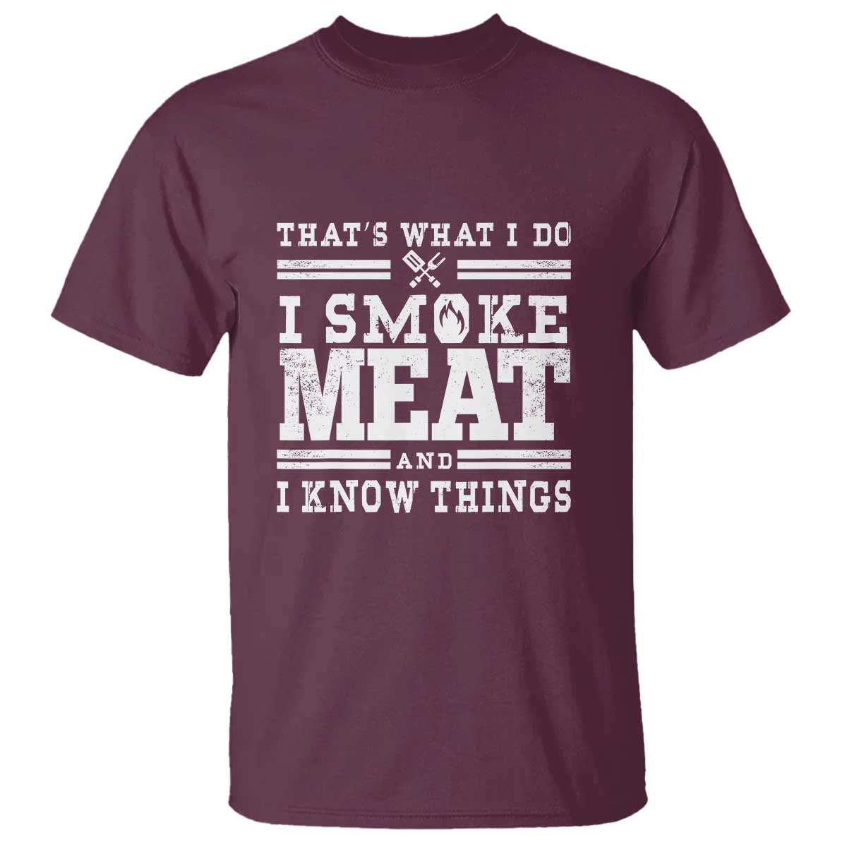 Funny Pitmaster BBQ T Shirt I Smoke Meat Smoker Grill Gift - Wonder Print Shop