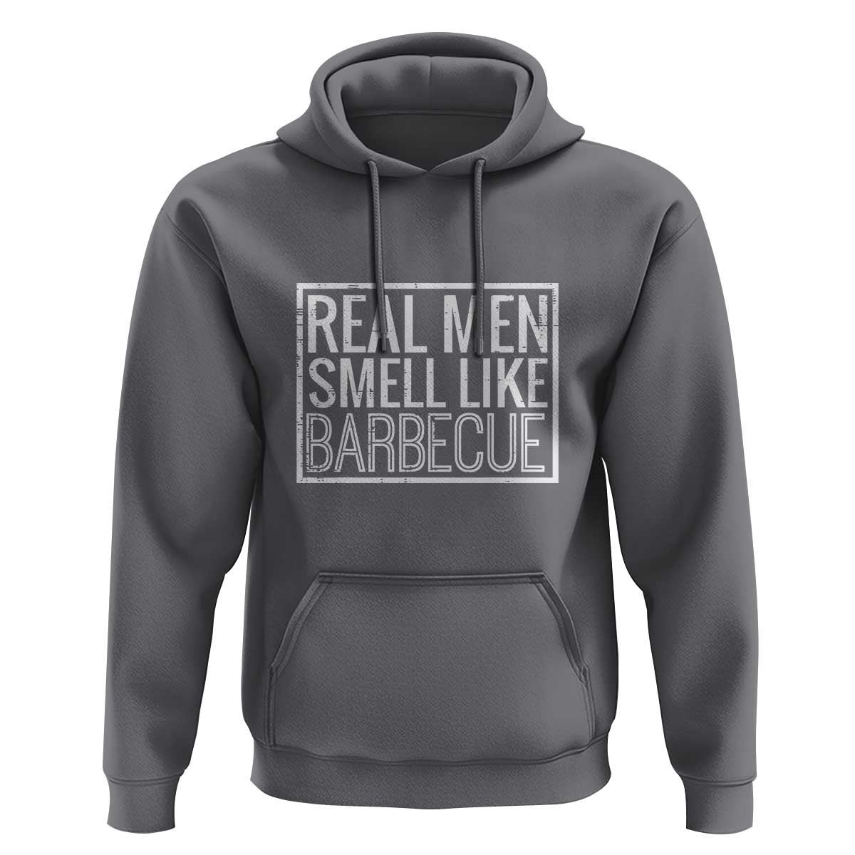 Real Men Smell Like Barbecue Hoodie Funny BBQ Grill Dad Grandpa Gift - Wonder Print Shop