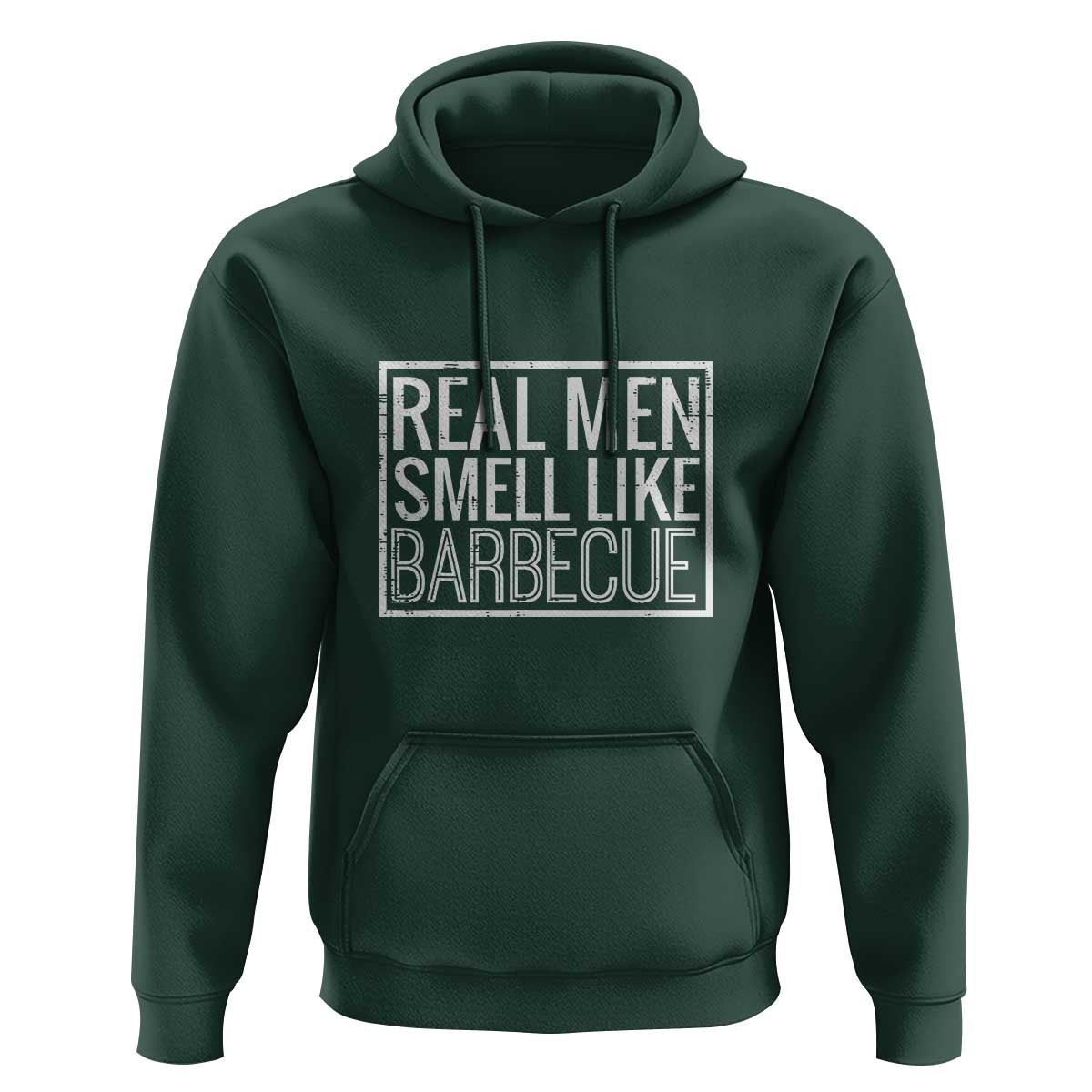 Real Men Smell Like Barbecue Hoodie Funny BBQ Grill Dad Grandpa Gift - Wonder Print Shop