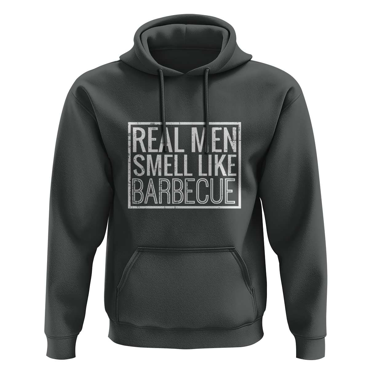 Real Men Smell Like Barbecue Hoodie Funny BBQ Grill Dad Grandpa Gift - Wonder Print Shop