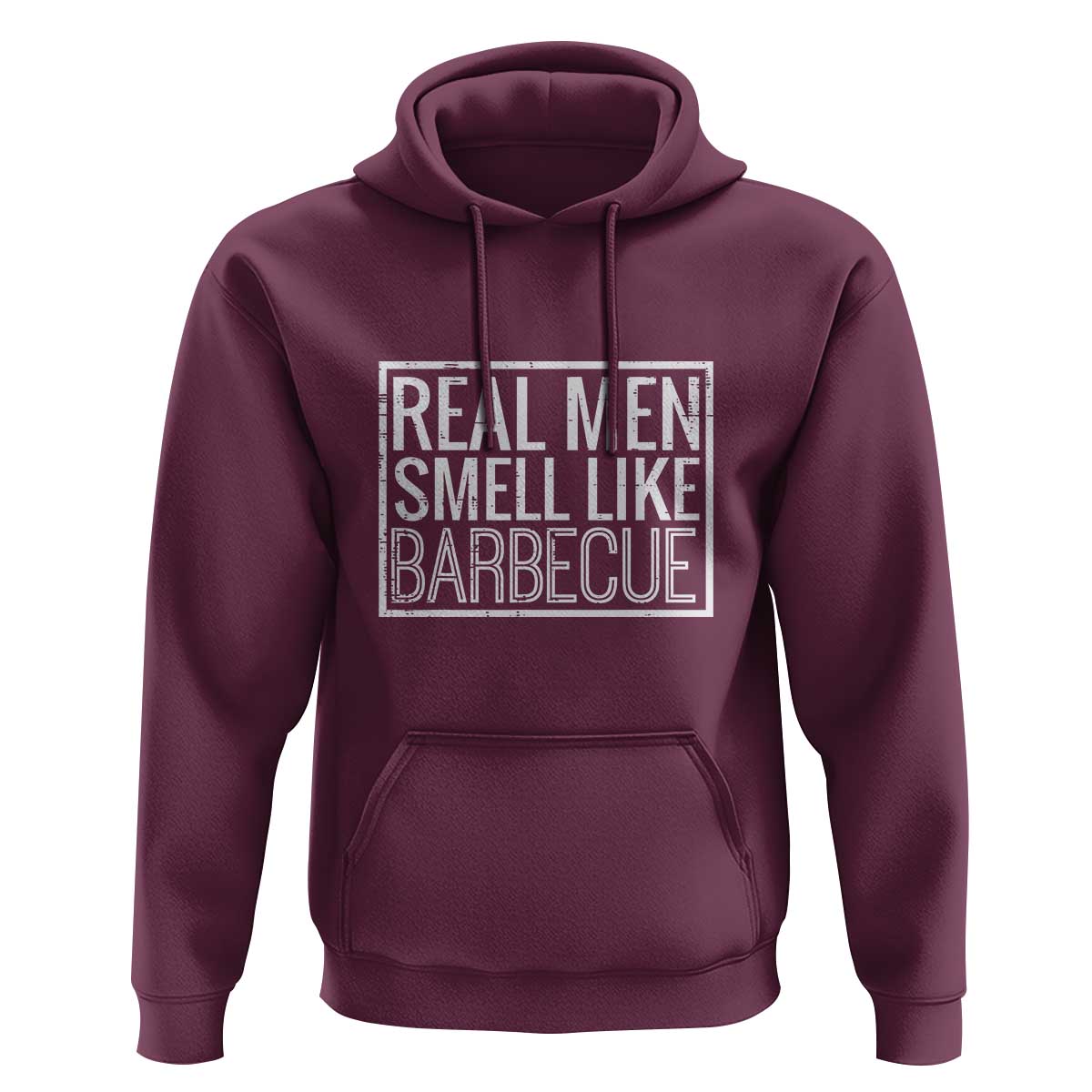 Real Men Smell Like Barbecue Hoodie Funny BBQ Grill Dad Grandpa Gift - Wonder Print Shop