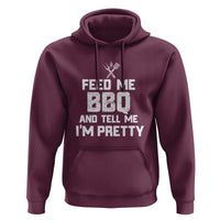 Feed Me BBQ And Tell Me I'm Pretty - Funny Grill BBQ Hoodie - Wonder Print Shop