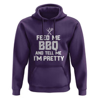 Feed Me BBQ And Tell Me I'm Pretty - Funny Grill BBQ Hoodie - Wonder Print Shop