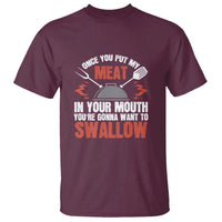 Funny BBQ Joke T Shirt Meat in Your Mouth Dirty Adult Gift - Wonder Print Shop