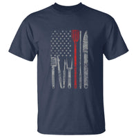 Thin Red Line USA Flag T Shirt BBQ Grill Cooking Chef Gift - Wonder Print Shop
