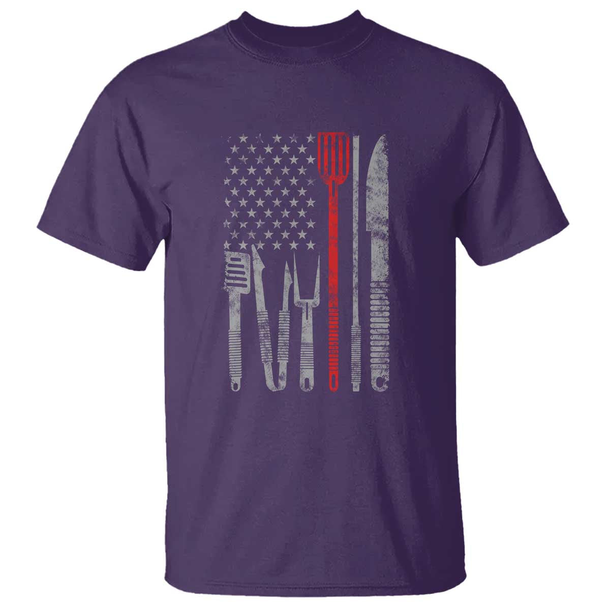 Thin Red Line USA Flag T Shirt BBQ Grill Cooking Chef Gift - Wonder Print Shop
