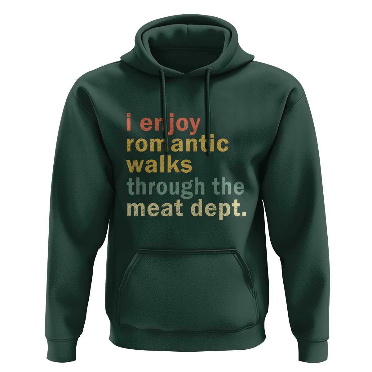 Romantic Walks to the Meat Dept Hoodie Funny BBQ Meat Smoking Gift - Wonder Print Shop