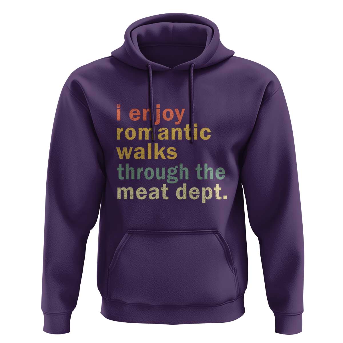 Romantic Walks to the Meat Dept Hoodie Funny BBQ Meat Smoking Gift - Wonder Print Shop