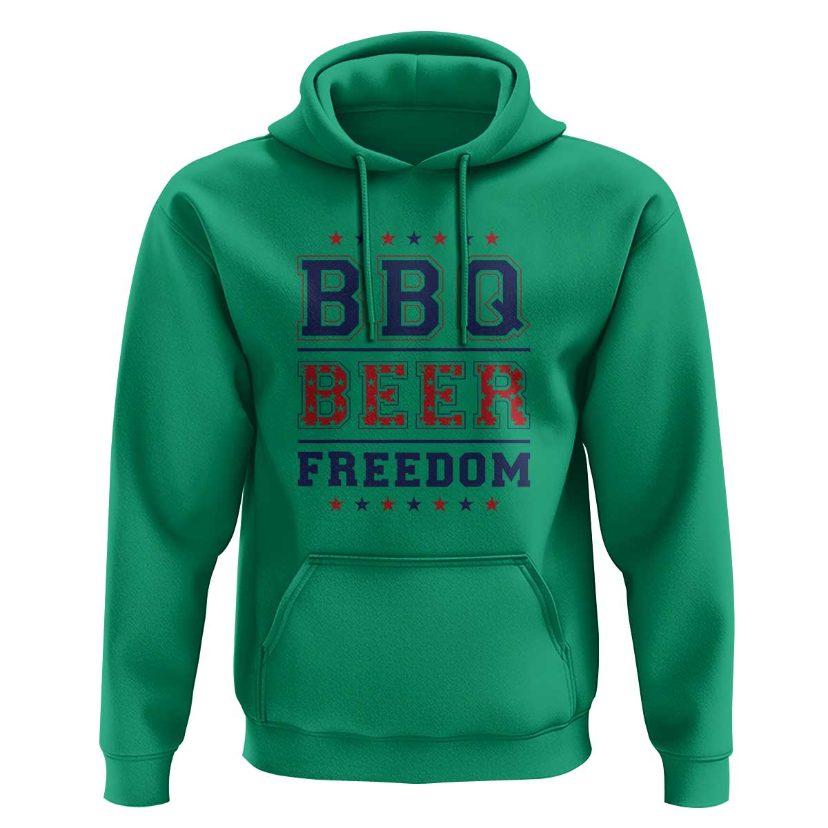 Patriotic BBQ Hoodie Beer, Freedom, and BBQ Design - Wonder Print Shop