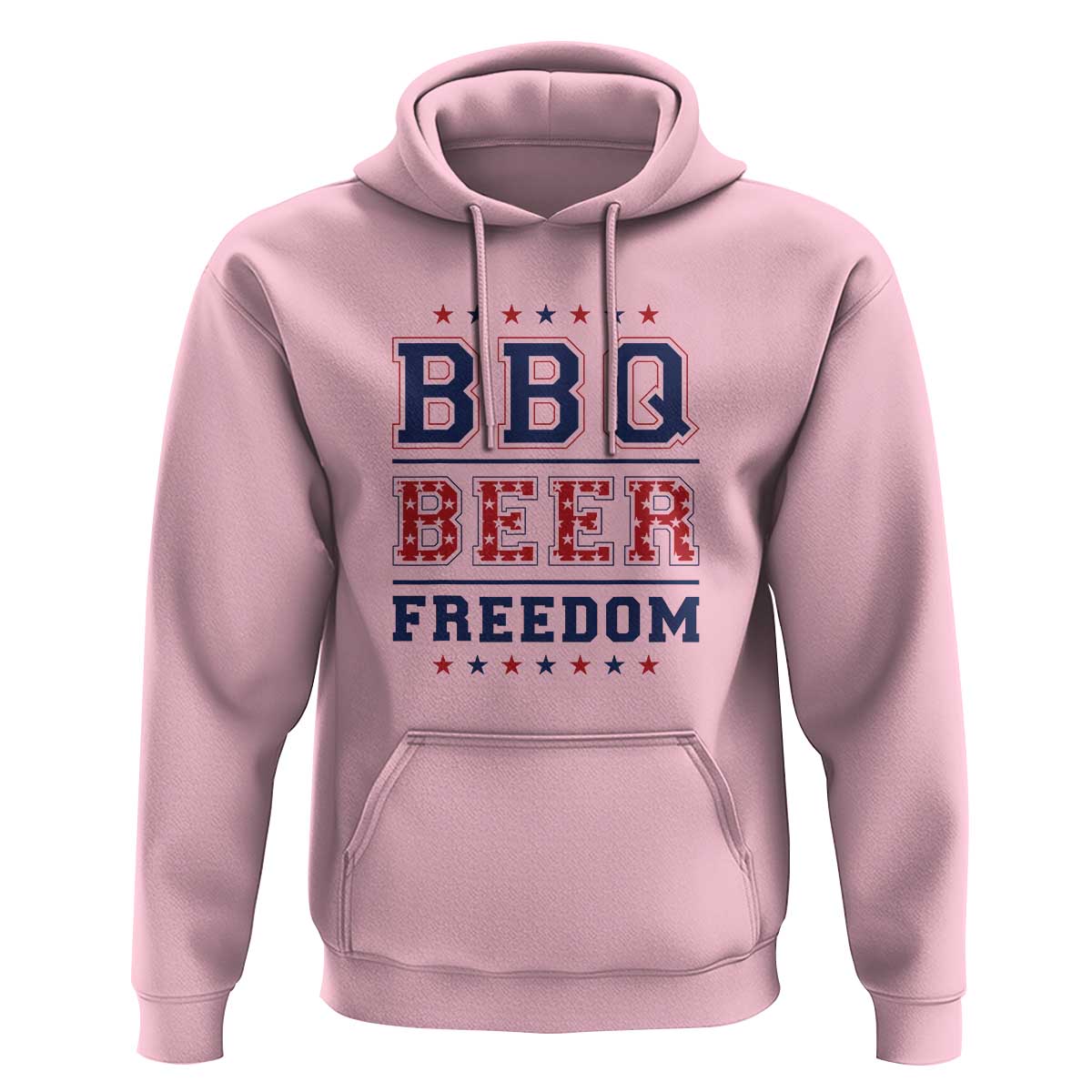 Patriotic BBQ Hoodie Beer, Freedom, and BBQ Design - Wonder Print Shop