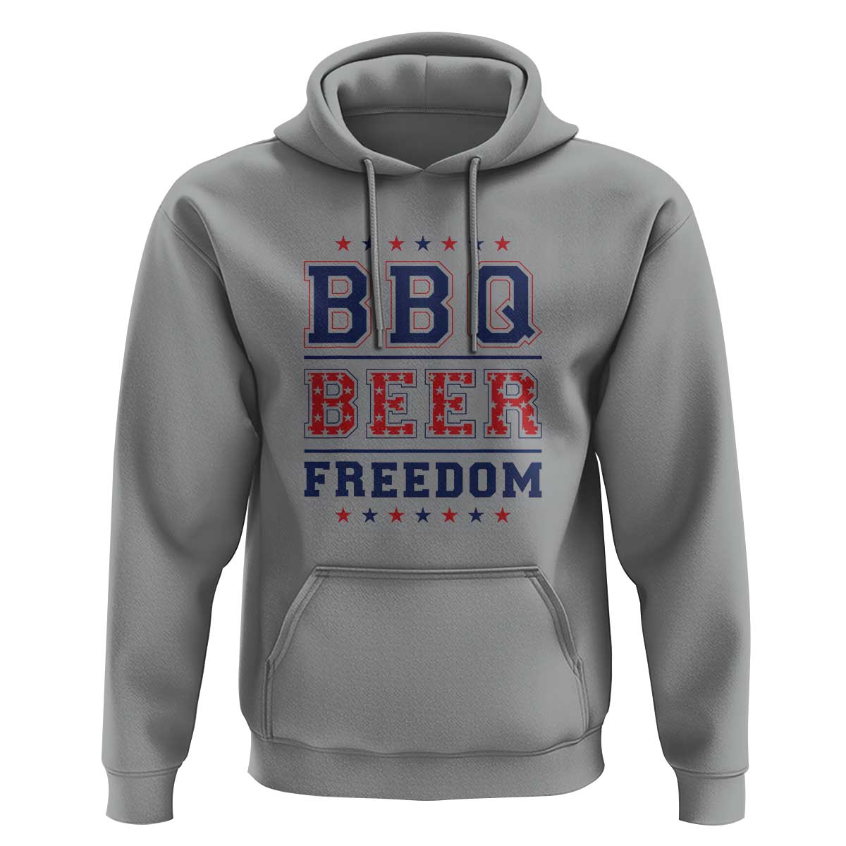Patriotic BBQ Hoodie Beer, Freedom, and BBQ Design - Wonder Print Shop