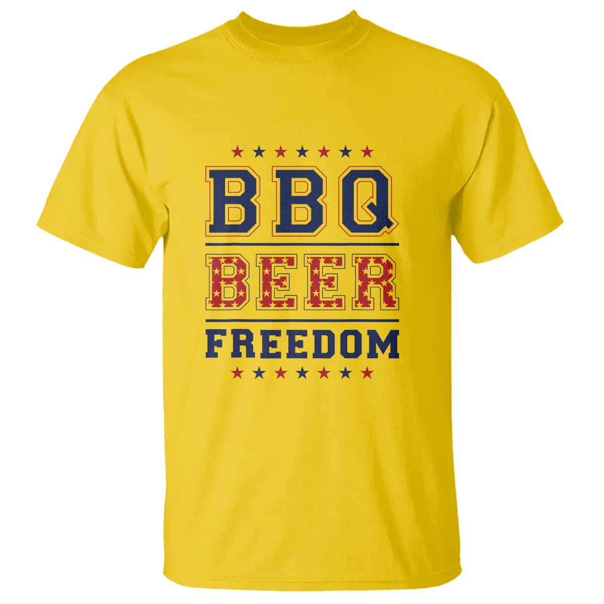 Patriotic BBQ T Shirt Beer, Freedom, and BBQ Design - Wonder Print Shop