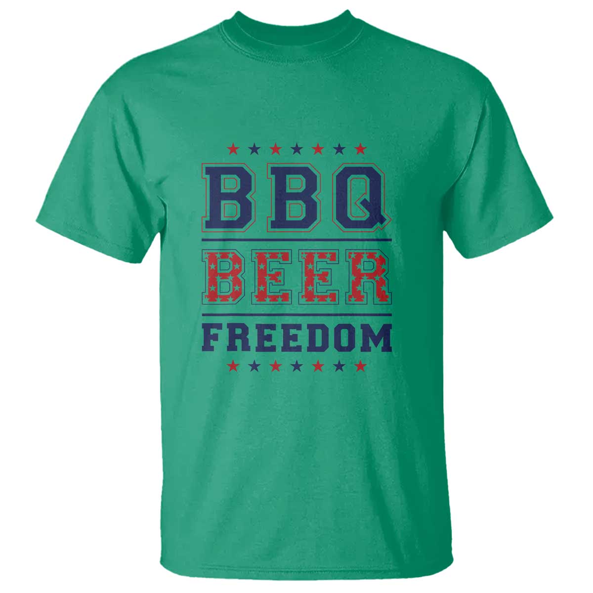 Patriotic BBQ T Shirt Beer, Freedom, and BBQ Design - Wonder Print Shop